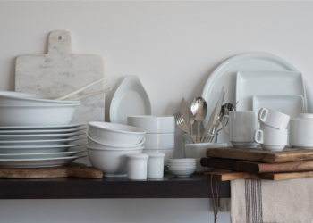 El protagonismo de la vajilla blanca